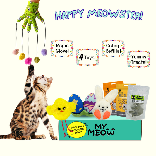 MyMeow 'Happy Meowster' Easter Box: Purr-fect Delights for Your Feline Friend!