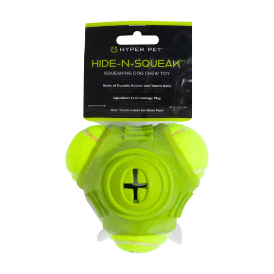 Hyper Pet Hide-N-Squeak Triad Interactive Durable Dog Toy, Triad