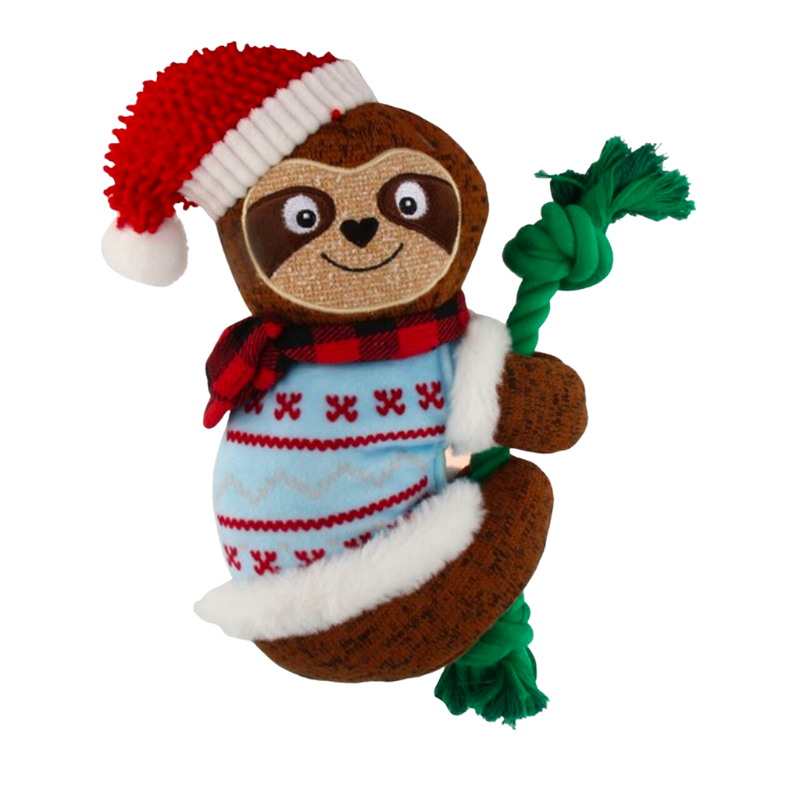 GiGwi Plush Sloth with Rope