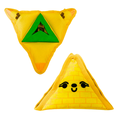 WufWuf Interactive Treat Dispensing Dog Toy, 2-in-1 Pyramid Puzzle Toy for Dogs