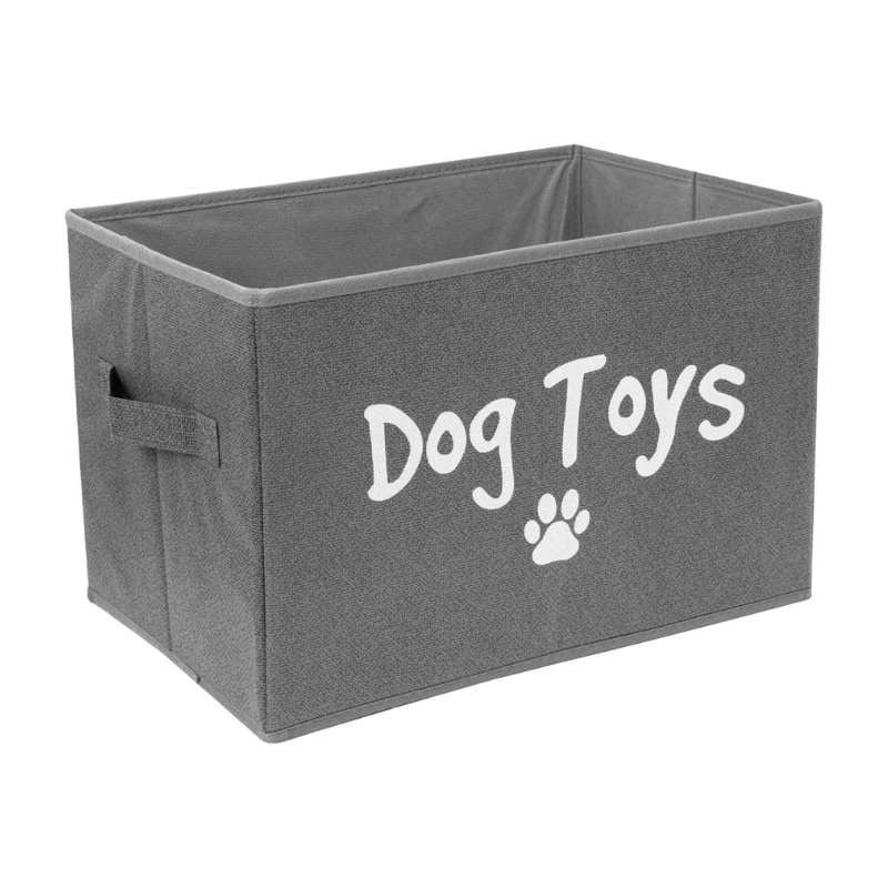 Smart Choice Folding Dog Toy Box, Grey