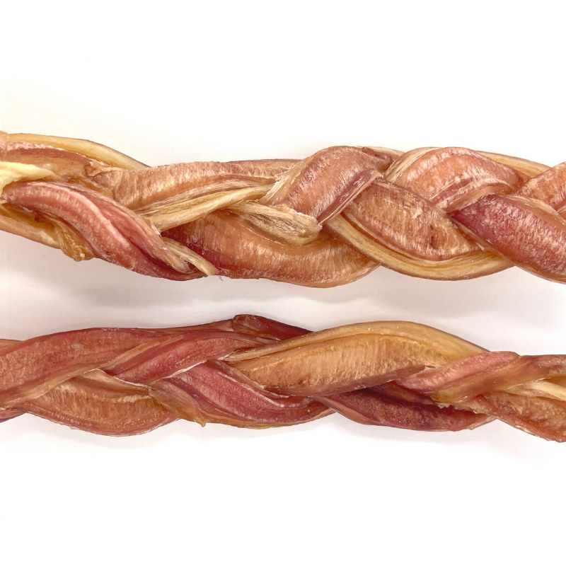 Braided Bully Stick Pizzle Wufwuf Shop