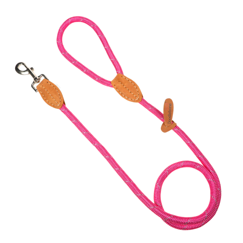 Doodlebone Rope Lead Fuchsia, Size 9mm