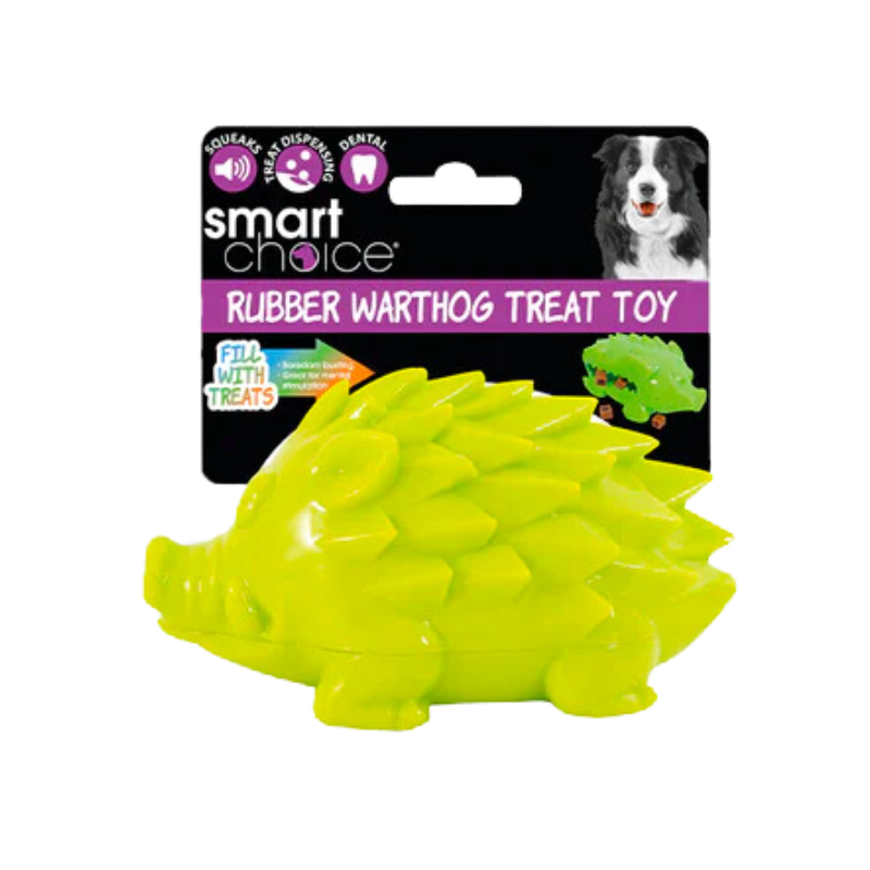 Smart Choice Rubber Warthog Treat Dispensing Dog Toy