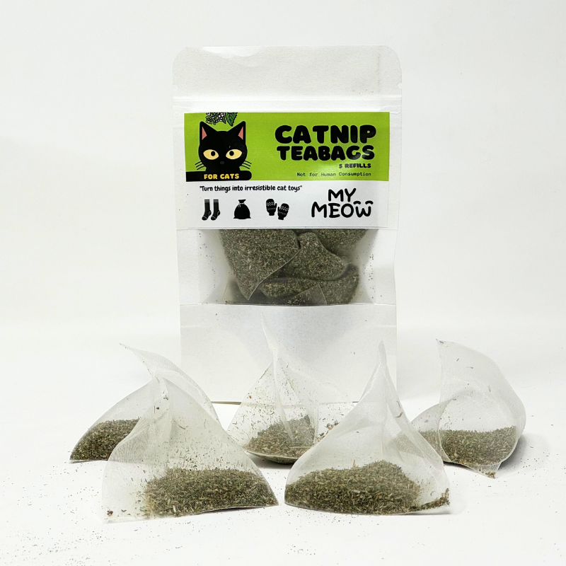 MyMeow - Pumpkin Refillable Cat Toy with 5 North American Natural Catnip Refill Bags