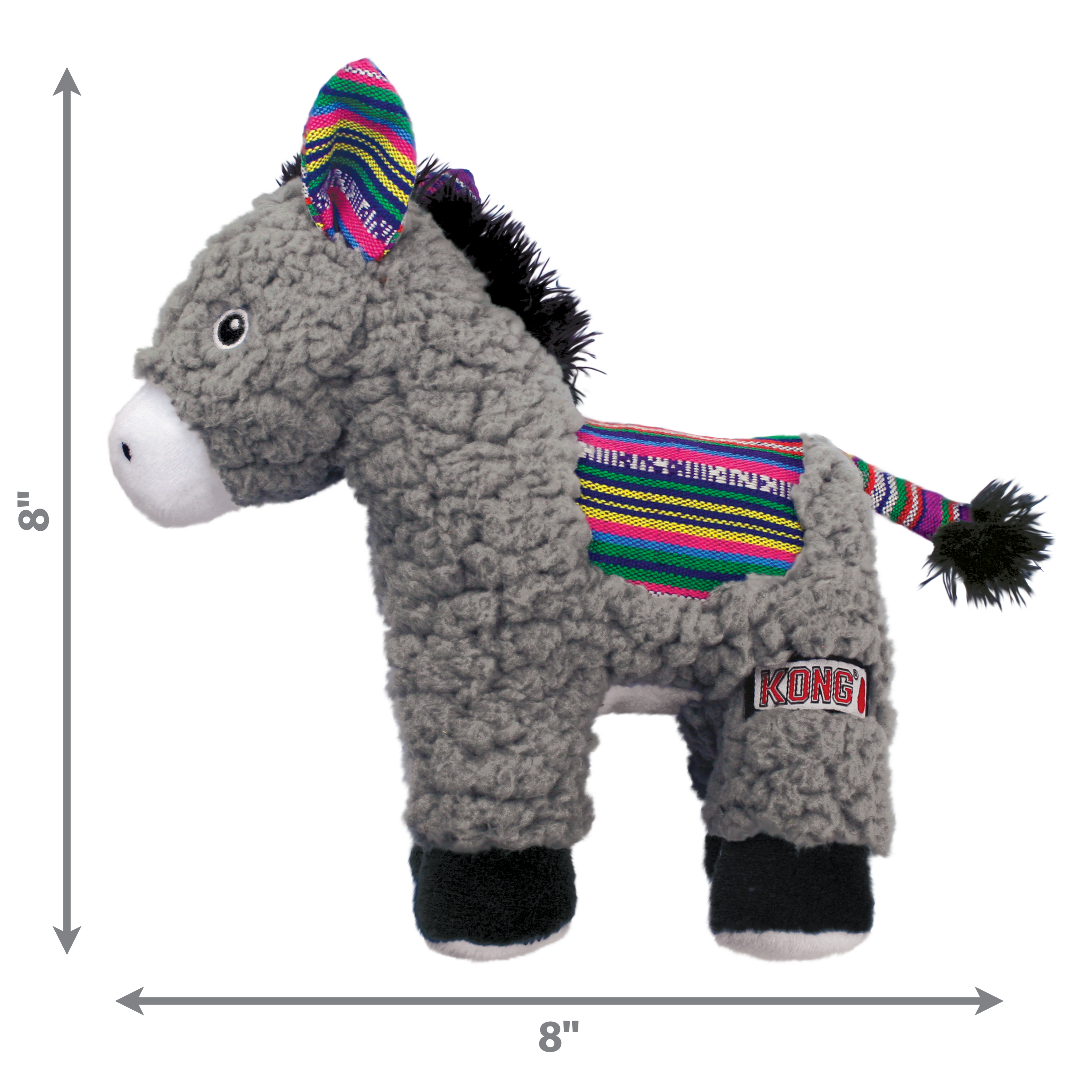 KONG Sherps Donkey, Ultra-soft Plush Dog Toy
