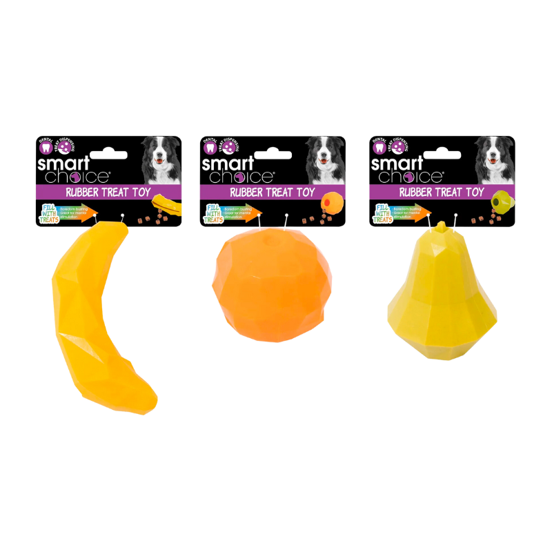 Smart Choice Summer Fruits Treat Dispensing Dog Toys