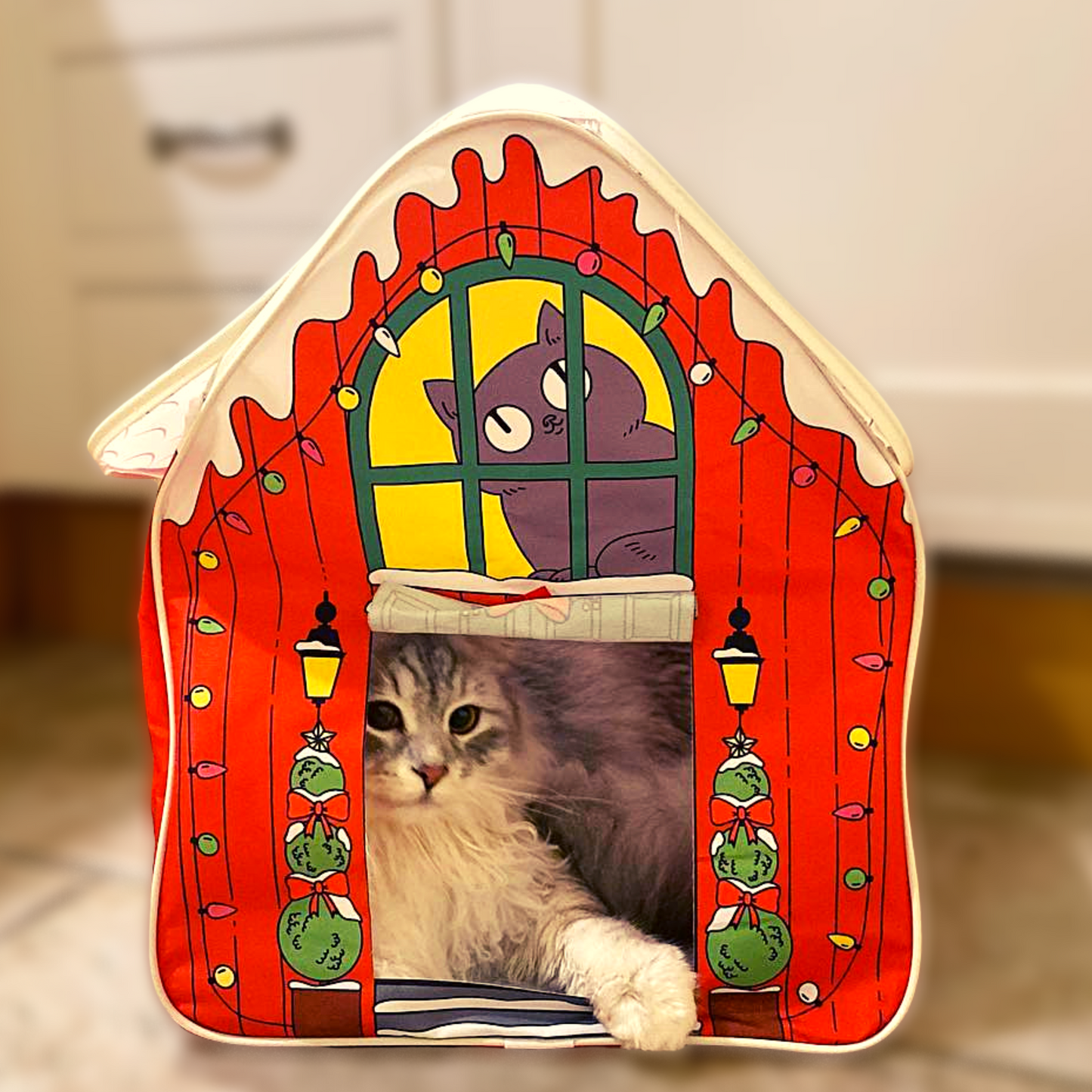 MyMeow - Cattage - A Purry Cozy Xmas Cat House