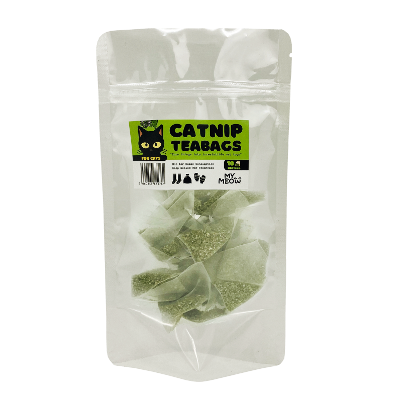 MyMeow Catnip Teabags 10 Refill North American 100 Natural