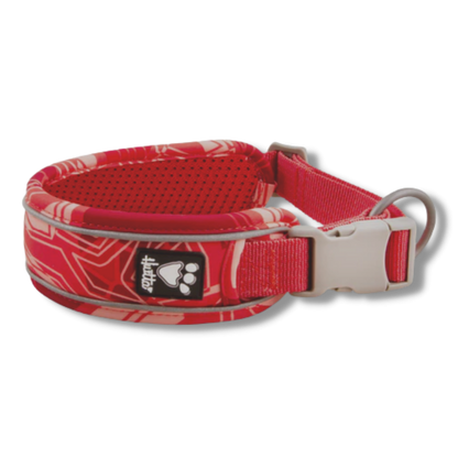 Hurtta - Weekend Warrior Dog Collar - Coral Camo - 55/65 cm