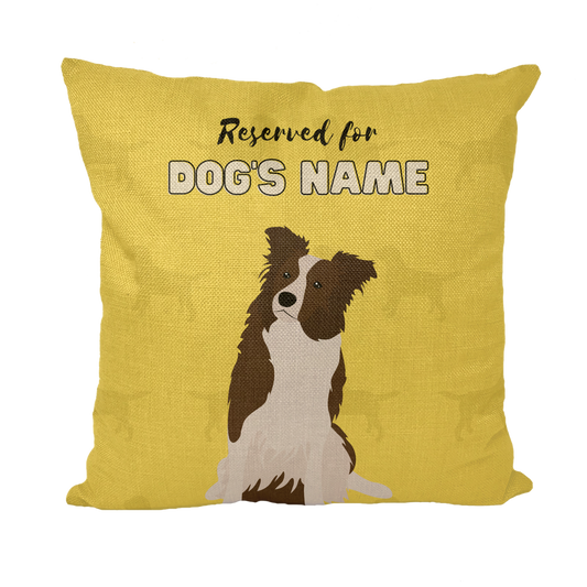 Personalisiertes Border-Collie-Kissengeschenk – Schwarz &amp; Weiß – 2