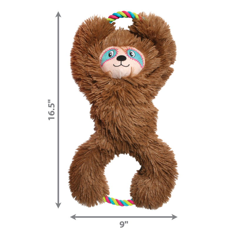 Kong Tuggz™ Sloth Extra Large, Soft Plush and Tug Toy