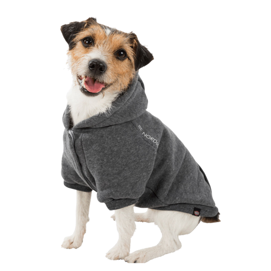 Trixie BE NORDIC Hoodie Flensburg Dog Pullover - Grey