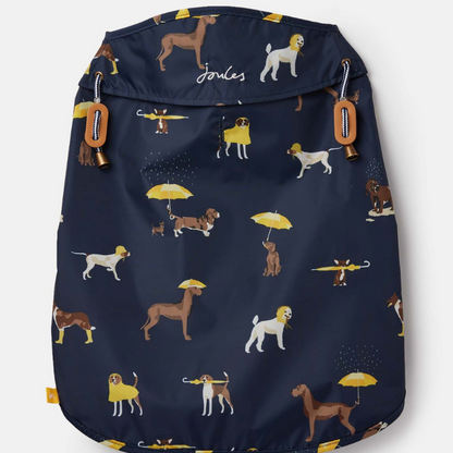 Joules - Navy Dog Print Raincoat