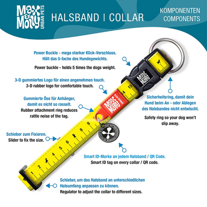 Max & Molly - Smart ID Ruler Collar