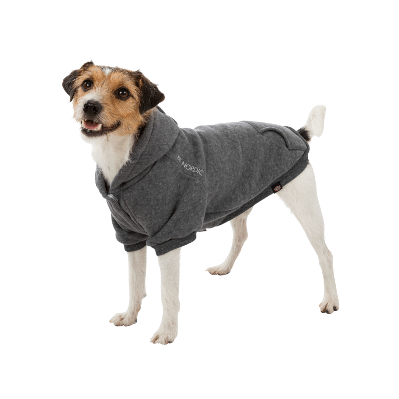 Trixie - BE NORDIC Hoodie Flensburg Hundepullover - Grau