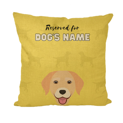 Personalisiertes Labrador-Kissengeschenk – Gelb 1