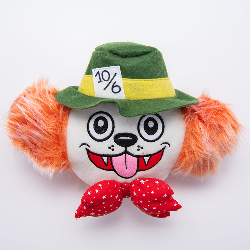 WufWuf Mutt Hatter Plush Toy with Crinkle and Squeaker