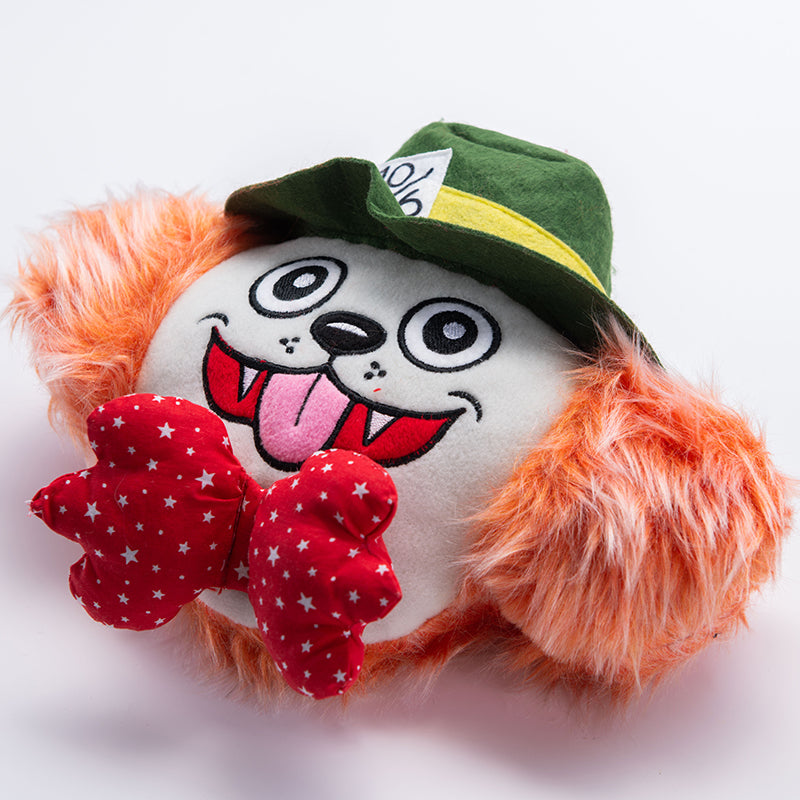 WufWuf Mutt Hatter Plush Toy with Crinkle and Squeaker