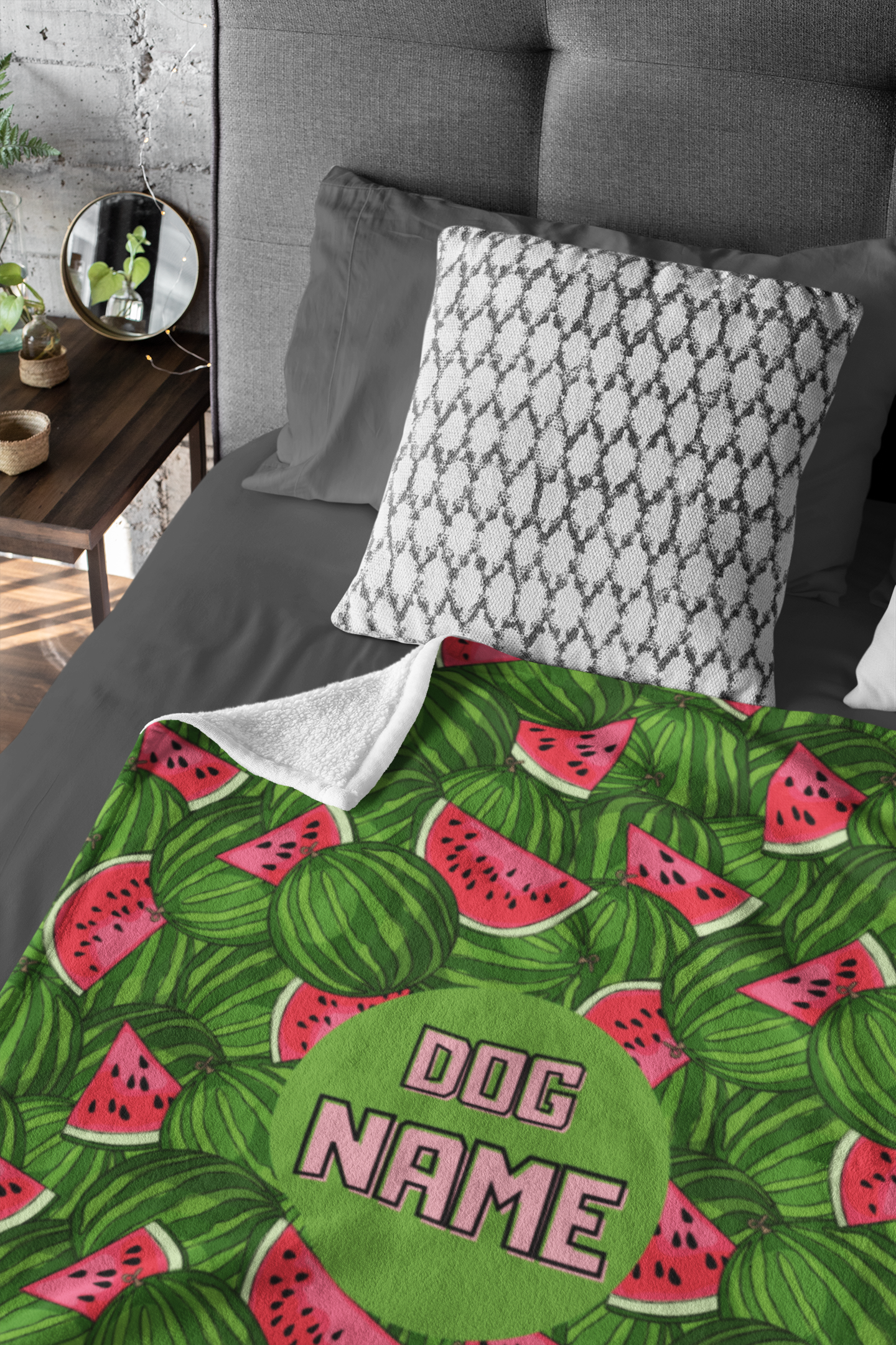 Personalised Dog Watermelon Blanket