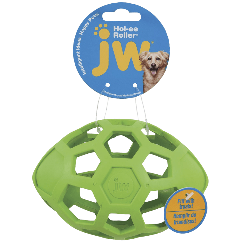 Hol-ee roller egg dog toy green