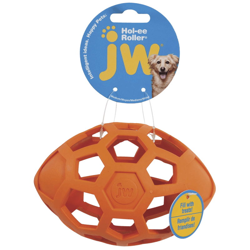 Hol-ee roller egg dog toy orange