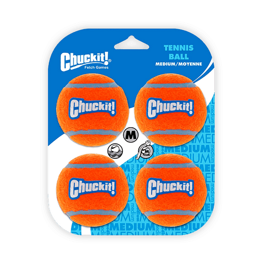 Chuckit! Orange tennis balls medium 4 pack