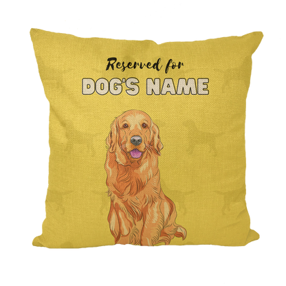 Personalisiertes Golden Retriever Kissen als Geschenk 