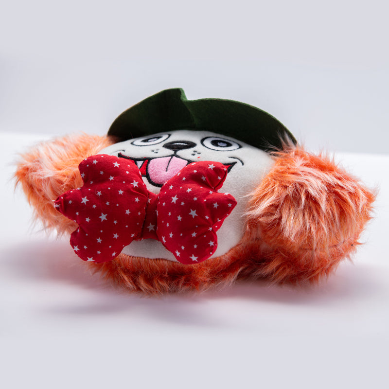 WufWuf Mutt Hatter Plush Toy with Crinkle and Squeaker