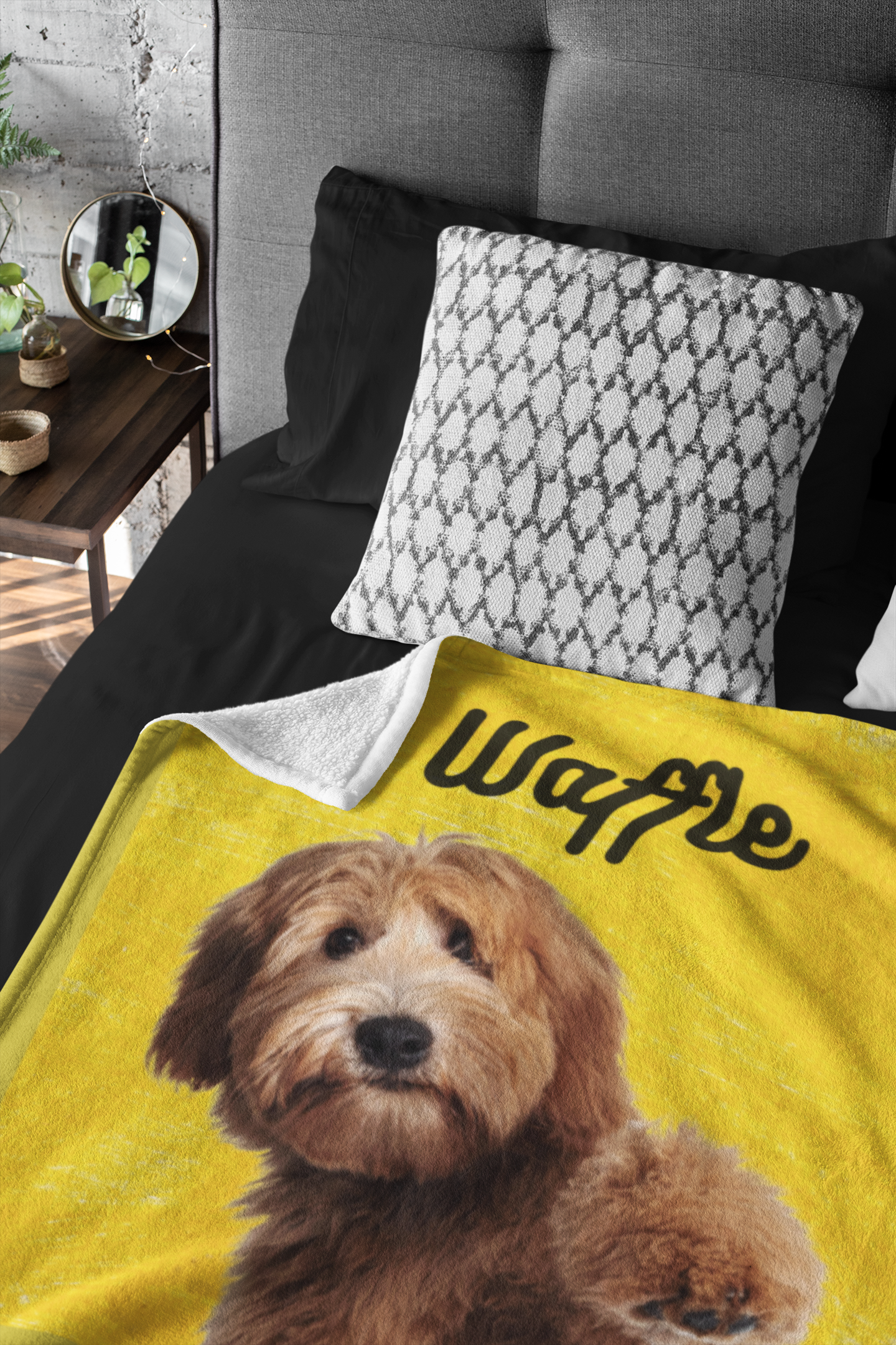 Personalised Dog Blanket with Photo and Name WufWuf Pet Blanket