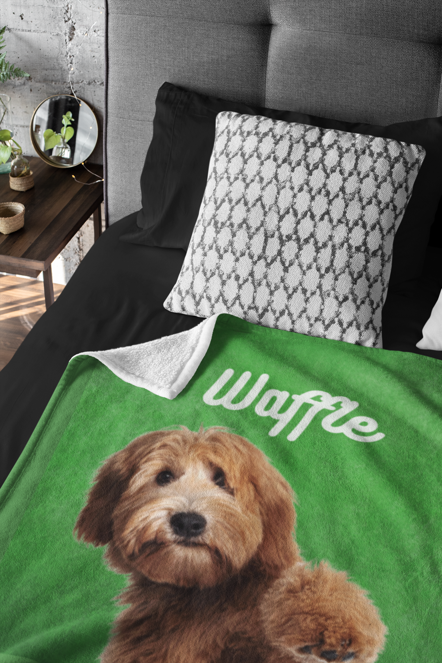 Personalised Dog Blanket with Photo and Name WufWuf Pet Blanket