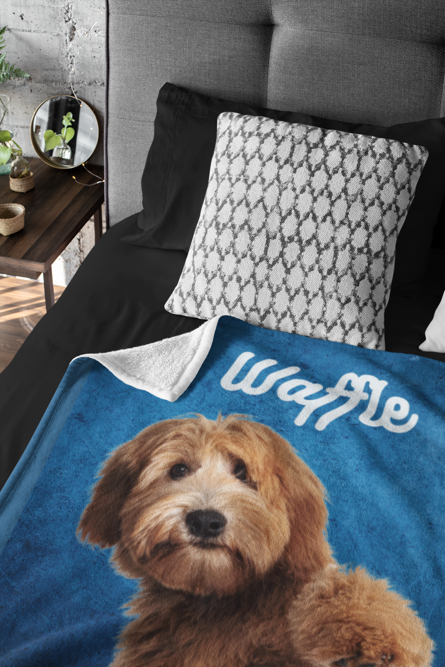 Personalised Dog Blanket with Photo and Name WufWuf Pet Blanket