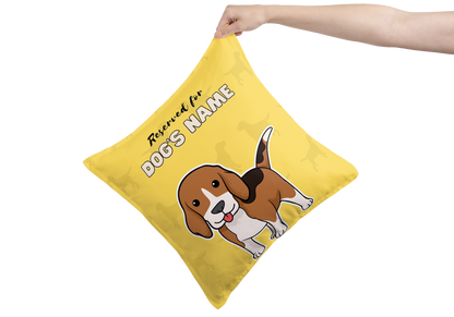 Personalisiertes Beagle-Kissengeschenk