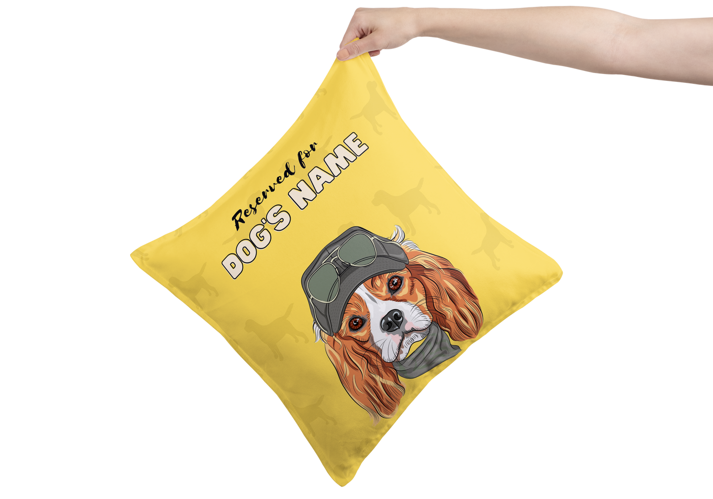 Personalised King Charles Cavalier Cushion Gift